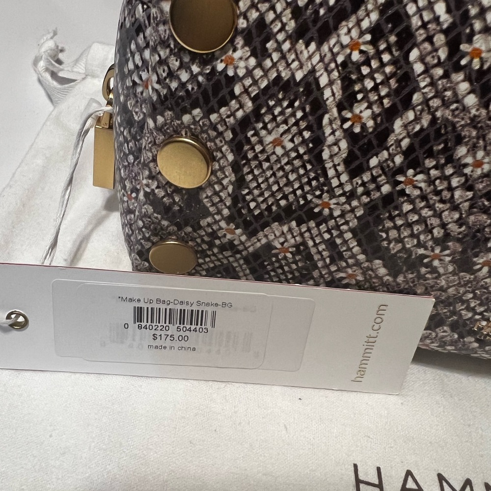 HAMMITT NWT Daisy Snake Makeup Bag